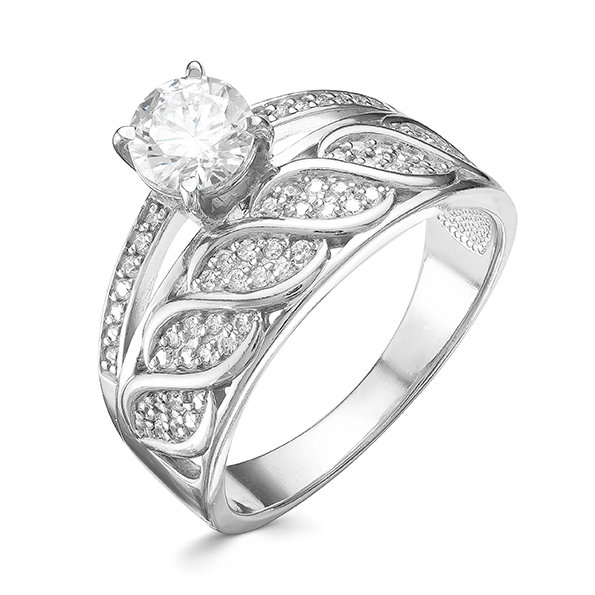 z1-9510 Кольцо с фианитами. Серебро 925. 