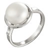 z1-8591 Кольцо с жемчугом. Серебро 925. 