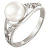 z1-8314 Кольцо с жемчугом. Серебро 925. 