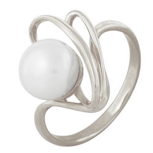 z1-5049 Кольцо с жемчугом. Серебро 925. 