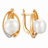 z2-8323 Серьги с жемчугом. Серебро 925. 