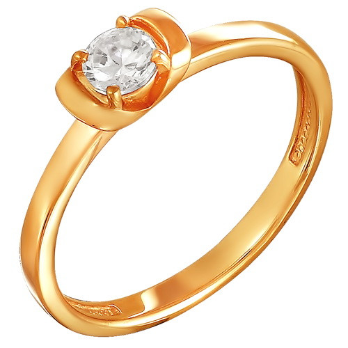 z1-8688 Кольцо с бриллиантом.Золото 585.  