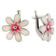 z2-8113-2 Серьги с эмалью. Серебро 925.