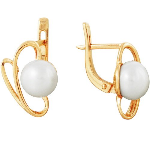 z2-5049 Серьги с жемчугом. Золото 585. 