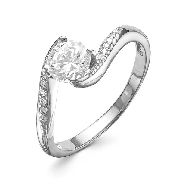 z1-9562 Кольцо с фианитами. Серебро 925.  