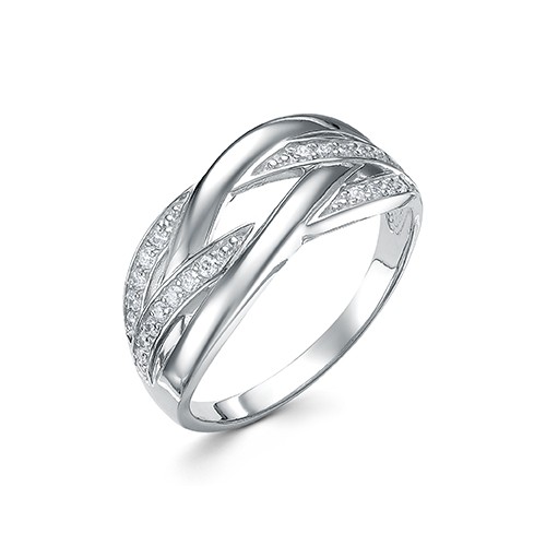 z1-10119 Кольцо с фианитами. Серебро 925. 