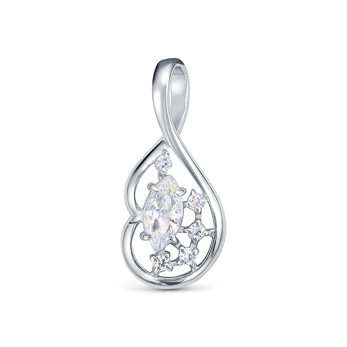 z3-10088 Подвеcка с фианитами. Серебро 925. 