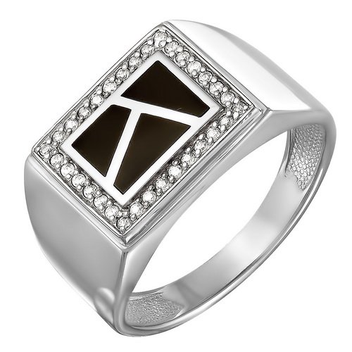 z1-8666 Печаткаиз серебра 925 пробы с родированием.Серебро 925. 