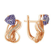 z2-7716 Серьги с фианитами. Серебро 925. 