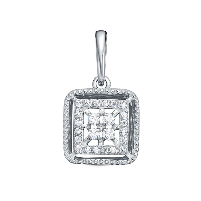 z3-11582 Подвеcка с фианитами. Серебро 925. 
