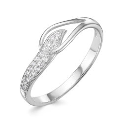 z1-9751 Кольцо с фианитами. Серебро 925.