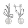 z2-8632 Серьги с жемчугом. Серебро 925. 