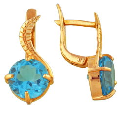 z2-104 Серьги с фианитами. Серебро 925.