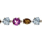 z8-088 Браслет с фианитами. Серебро 925.