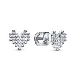 z2-11380l Серьги с фианитами. Серебро 925.