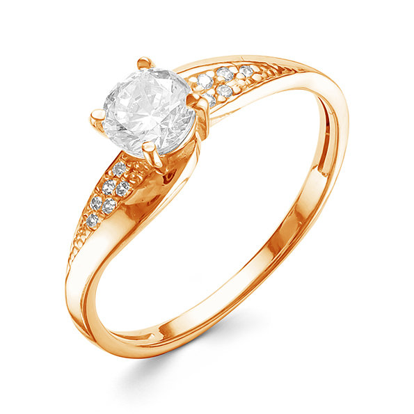 z1-9154 Кольцо с фианитами. Золото 585. 