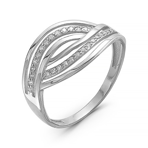 z1-8978 Кольцо с фианитами. Серебро 925.  