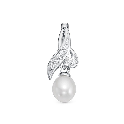 z3-10097 Подвеска с жемчугом. Серебро 925. 