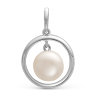 z3-8623 Подвеска с жемчугом. Серебро 925. 