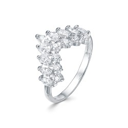 z1-10178 Кольцо с фианитами. Серебро 925.