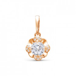 z3-10654 Подвеска с фианитами. Золото 585.