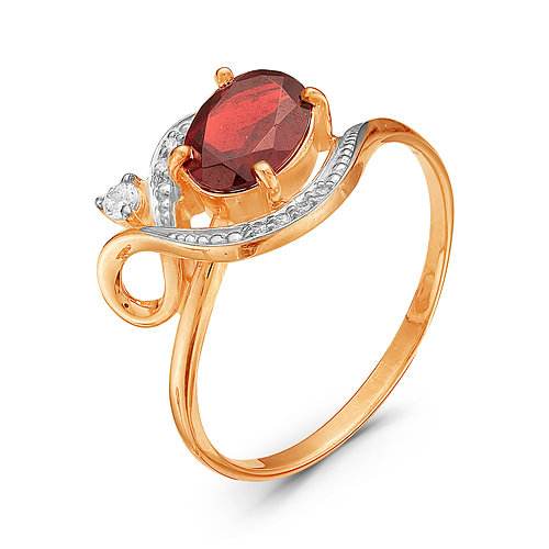 z1-8902 Кольцо с полудрагоценными вставками. Золото 585. 