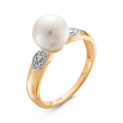 z1-9230 Кольцо с жемчугом. Золото 585.
