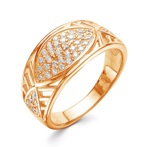 z1-9518 Кольцо с фианитами. Золото 585. 