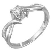 z1-8415 Кольцо с фианитами. Серебро 925.  