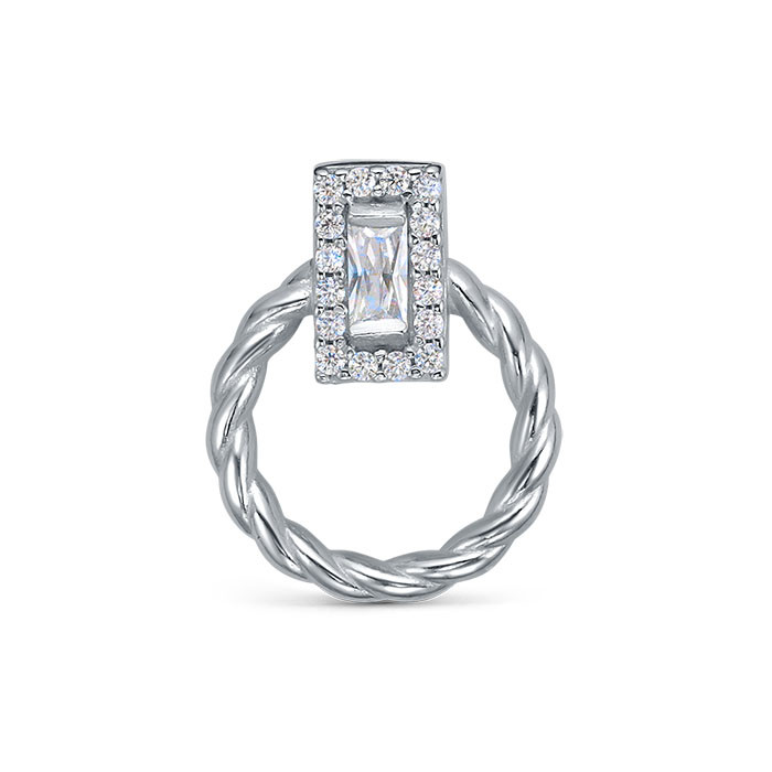 z3-11602l Подвеcка с фианитами. Серебро 925.  