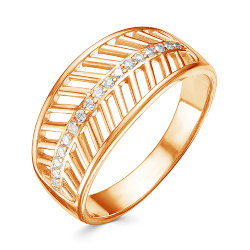 z1-9515 Кольцо с фианитами. Золото 585.