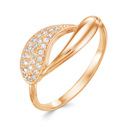 z1-9752 Кольцо с фианитами. Золото 585.