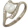 z1-7522 Кольцо с жемчугом. Серебро 925. 