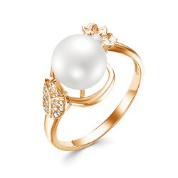 z1-10231 Кольцо с жемчугом. Золото 585.