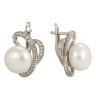 z2-8020 Серьги с жемчугом. Серебро 925. 