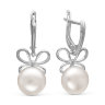 z2-8933 Серьги с жемчугом. Серебро 925. 