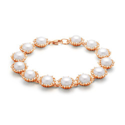 z8-105 Браслет с жемчугом. Золото 585.