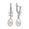 z2-8730 Серьги с жемчугом. Серебро 925. 