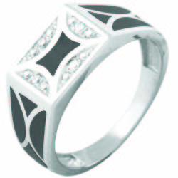 z1-6003 Печаткаиз серебра 925 пробы с родированием.Серебро 925.