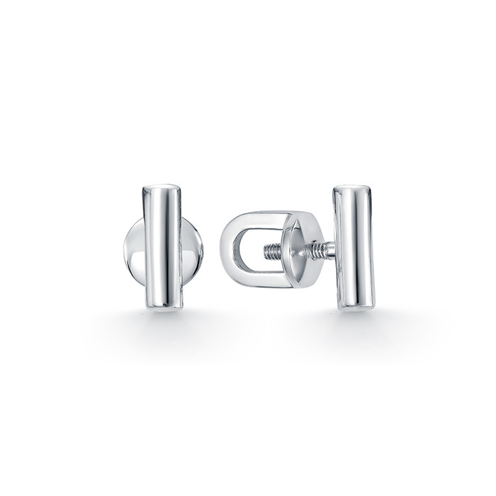 z2-10731 Серьги с фианитами. Серебро 925.  