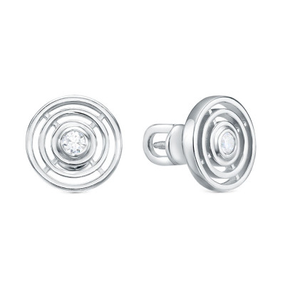 z2-11096 Серьги с фианитами. Серебро 925.