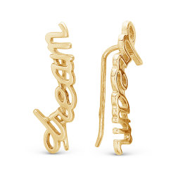 z2-9224l Серьги без вставок. Золото 585.