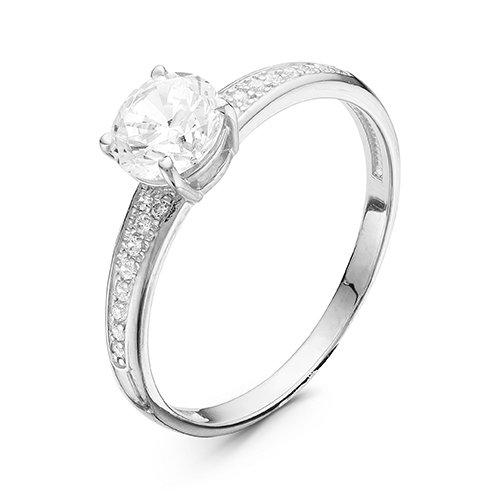 z1-9406 Кольцо с фианитами. Серебро 925. 