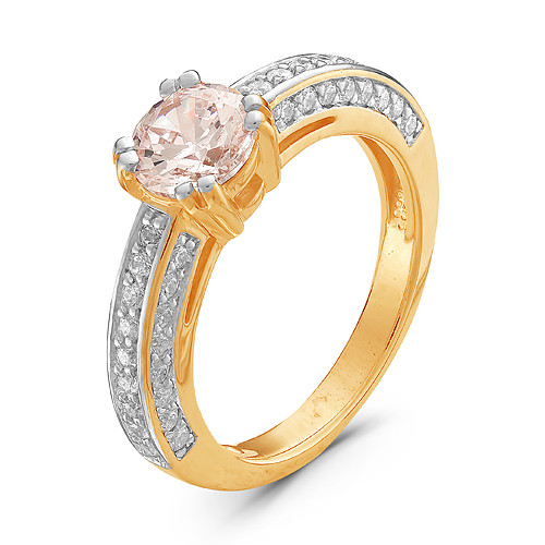z1-8793 Кольцо с фианитами. Золото 585.  