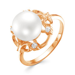 z1-9621 Кольцо с жемчугом. Золото 585.