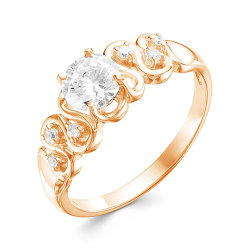 z1-9632 Кольцо с фианитами. Золото 585.