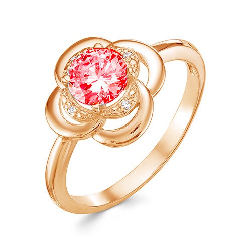 z1-9725 Кольцо с полудрагоценными вставками. Золото 585. 