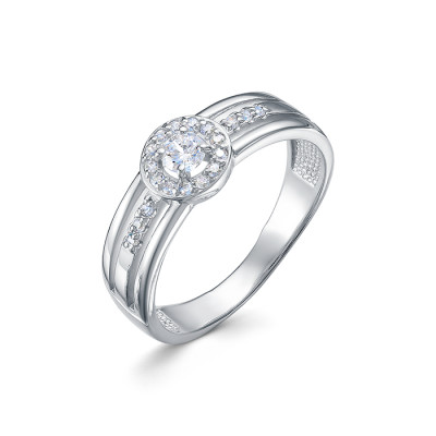 z1-10556 Кольцо с фианитами. Серебро 925.