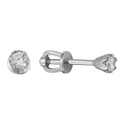 z2-8416 Серьги с фианитами. Серебро 925.