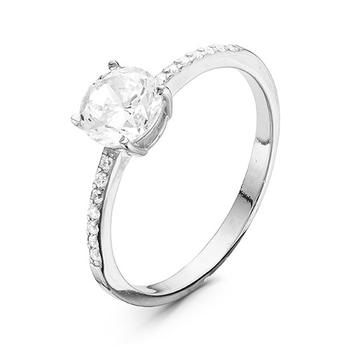 z1-9648 Кольцо с фианитами. Серебро 925.  